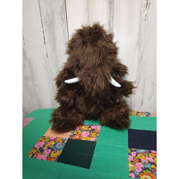 Dan Dee Woolly MAMMOTH Plush Stuffed Animal Sitting Down 13" Corduroy Ears - Picture 2 of 9
